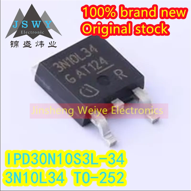 

(10/50pieces) IPD30N10S3L-34 3N10L34 TO252 N-channel MOS field effect tube Brand new original consumer Free shipping