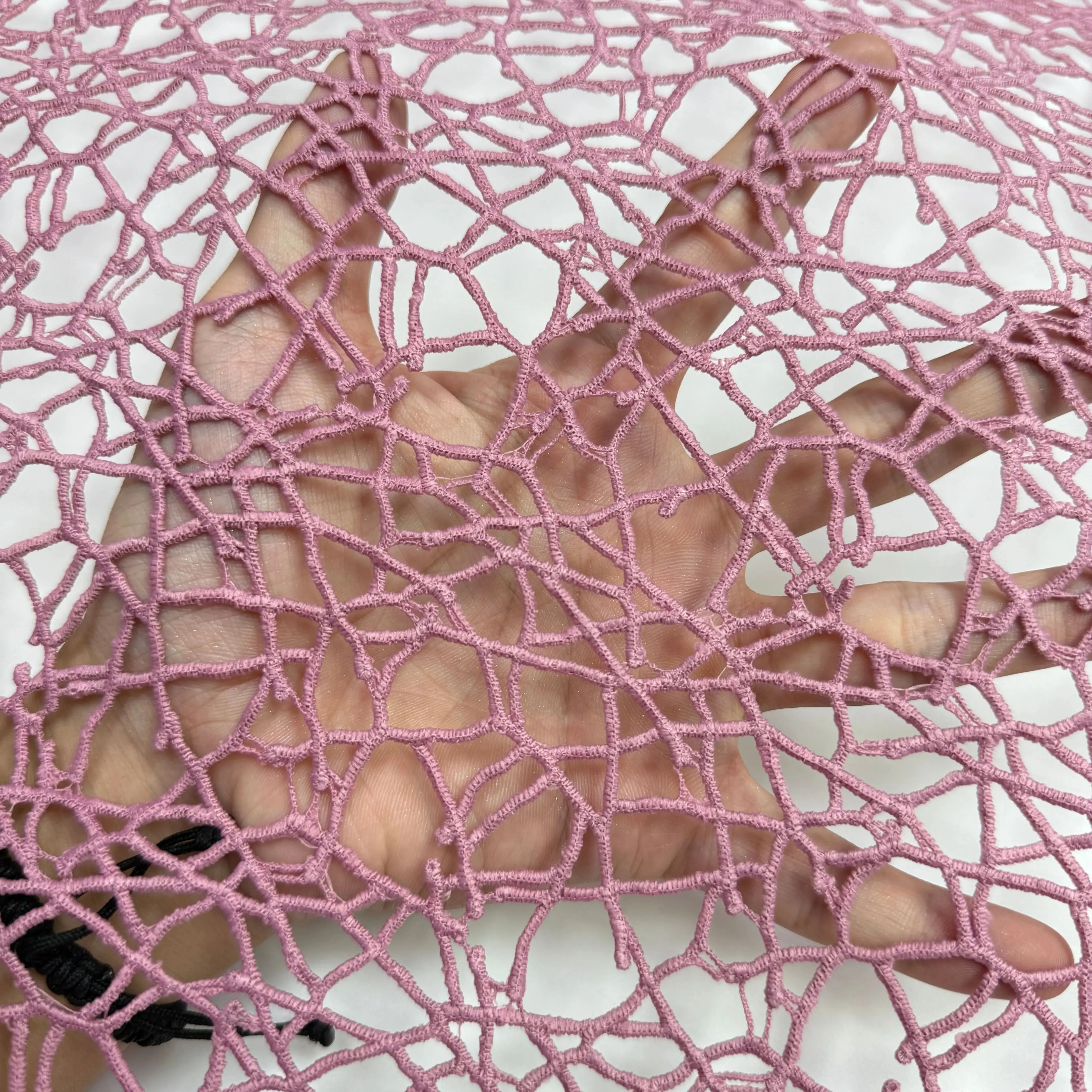 2025 High Quality Milk Silk Water Soluble Lace Fabric Nigerian Cord Embroidery Material For Bridal Gown