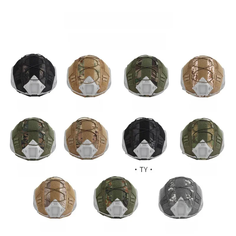 Housse de casque tactique pour casque rapide MH PJ BJ, 1 pièce, housse de casque de l'armée Airsoft Paintball, accessoires militaires, protecteurs de casque