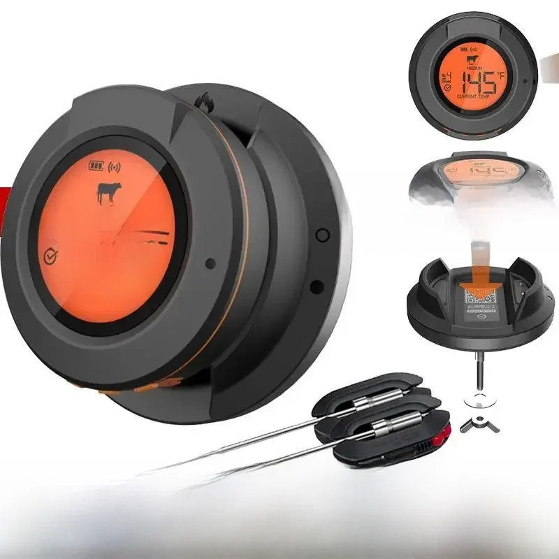 Bluetooth-thermometer Digitale sensor voor hoge 500-graden Ovengrill Barbecue Vlees Vlees BBQ Koken Keukenaccessoires Gereedschap - afbeelding 2