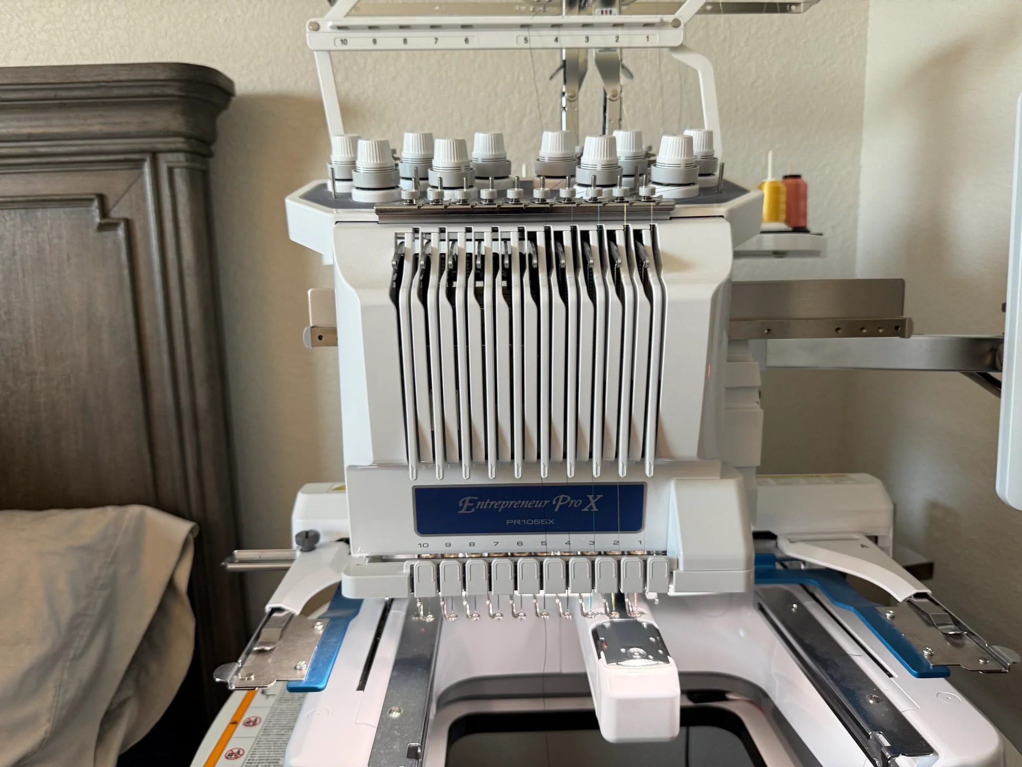 شقيق 10 إبرة PR 1055X! تستخدم للتطريز عدد الغرز المنخفضة ومحمولة بالملحقات! #2