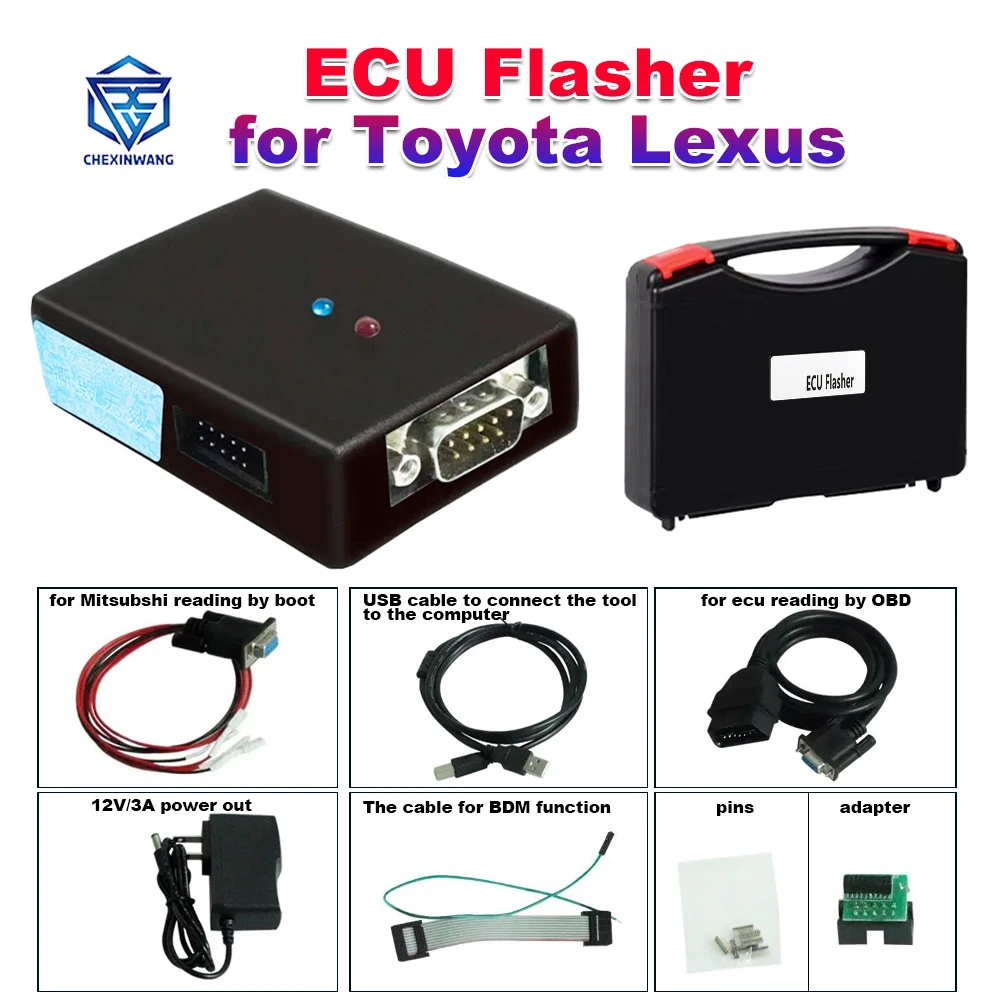 For Toyota Lexus ECU Flasher Programmer for Denso 2015 + OBD Write & Some Read 20 pin 26 Pin Connector for Nec 7f00xx Series MCU