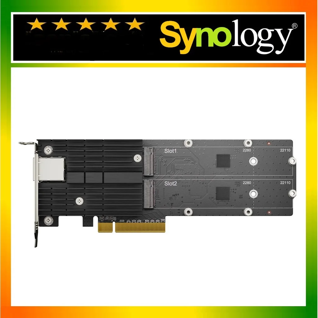 Synology E10M20-T1 M.2 SSD وبطاقة محول كومبو 10 جيجابت لـ SA3600 SA3400 RS820 + DS2419 + DS1821 + RS2818RP + DS1621xs +