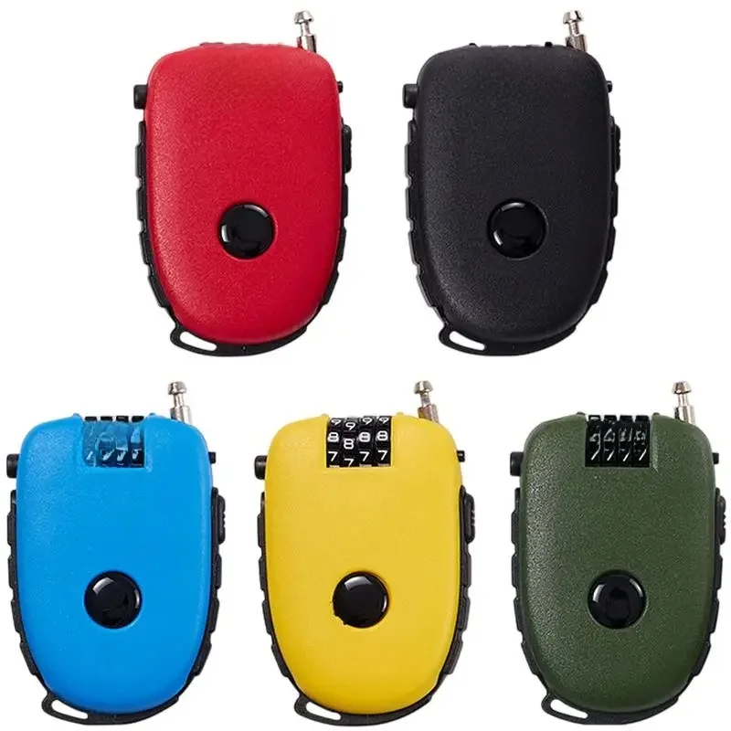 AliExpress bike Steel Cable Code Lock Suitcase Car Sled Telescopic Cable Wire Lock Bicycle Helmet High-precision Code Wheel Password Locks