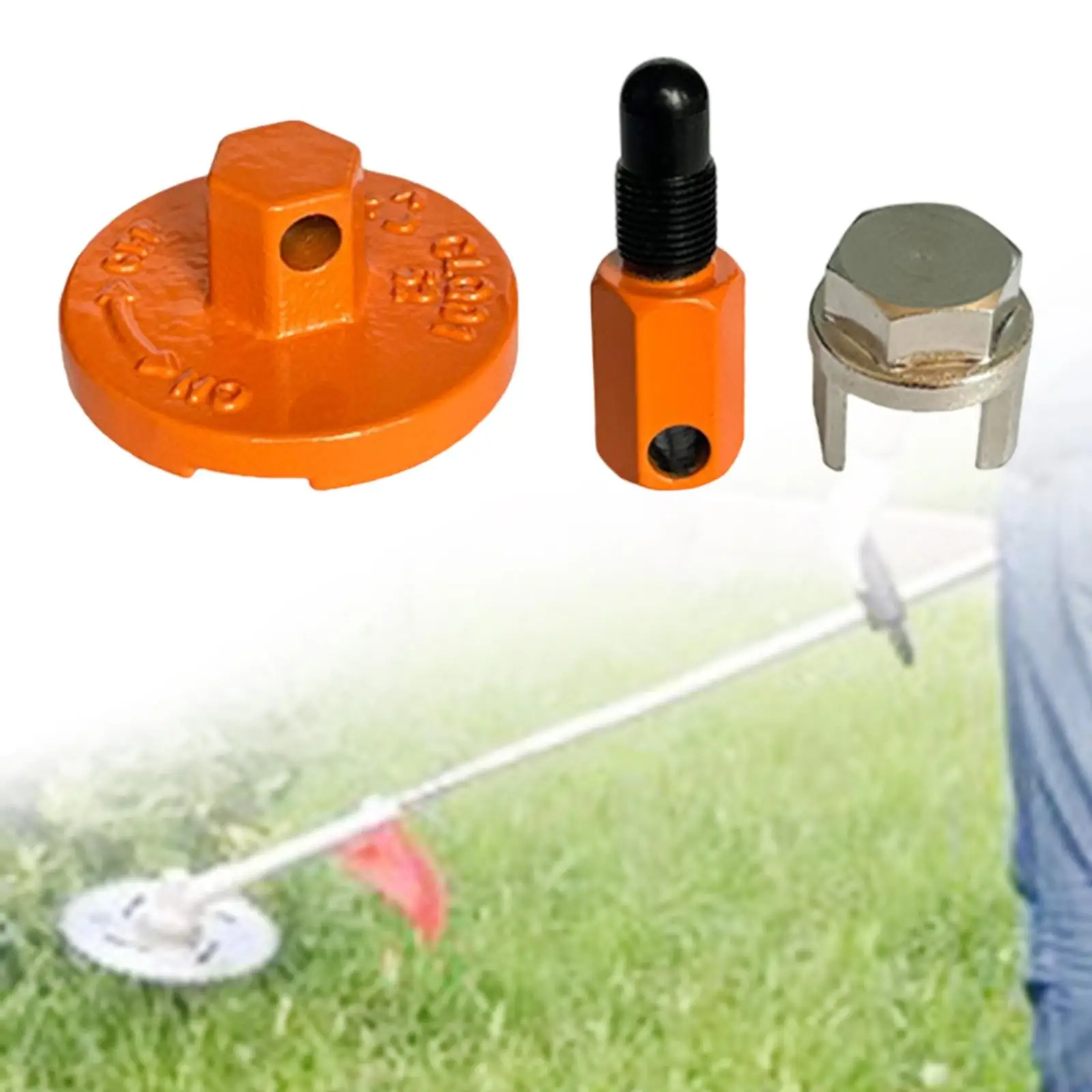 

3Pcs Piston Stop Clutch Kit Puller Accessories Dismount Tools Chainsaw Flywheel Removal Tool Replacement Parts for Garden Garage