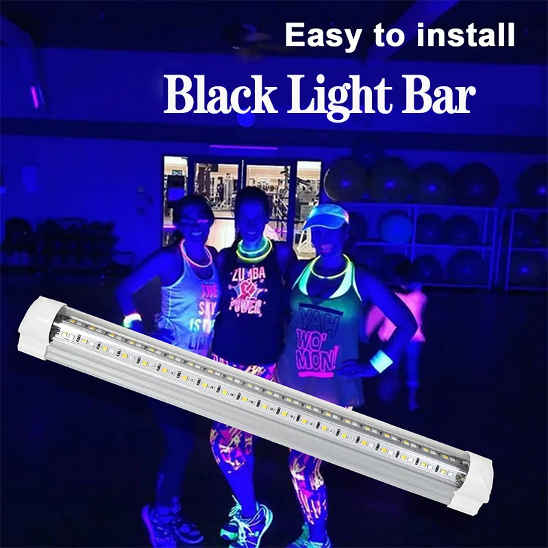

Black Light Bar,UV Strip Lights UV Blacklight Tube for Fluorescent Tapestry Poster Room for Body Paint Glow Party UV Blacklight
