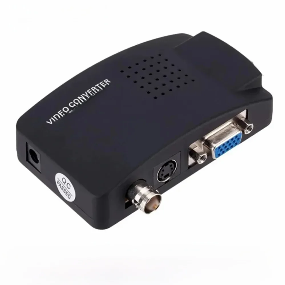 PzzPss BNC S-Video VGA do VGA Konwerter wideo 1080P BNC do VGA Adapter wyjściowy Cyfrowa skrzynka rozdzielcza do PC Mac TV Kamera DVD DVR — zdjęcie produktu 7