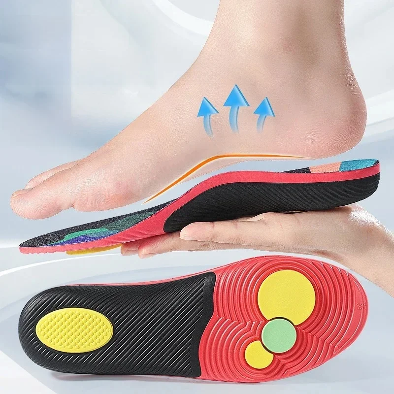 1 Paar Einlegesohlen zur Fußgewölbeunterstützung für Plantarfasziitis, weiche Sohle, stoßdämpfende Einlegesohlen für Sportschuhe, Plattfuß, orthopädische Einlegesohlen, Unisex