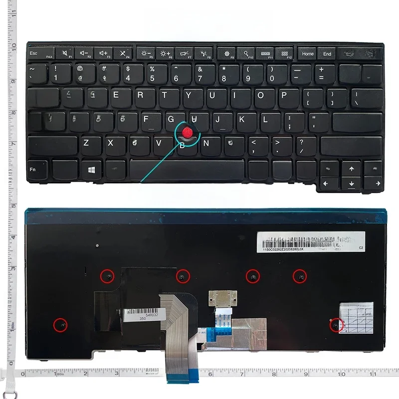 Nowa amerykańska klawiatura do Lenovo T440 T440P T440s T431 E431 L440 T431S E440 L450 L460 T450 T450S T460 E431 — zdjęcie produktu 7