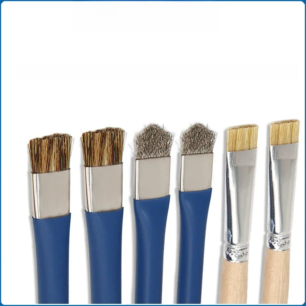 SUNSHINE SS-022B brosse sûre antistatique carte mère PCB brosse de nettoyage pour téléphone portable Kit d'outils de réparation Double tête commodité