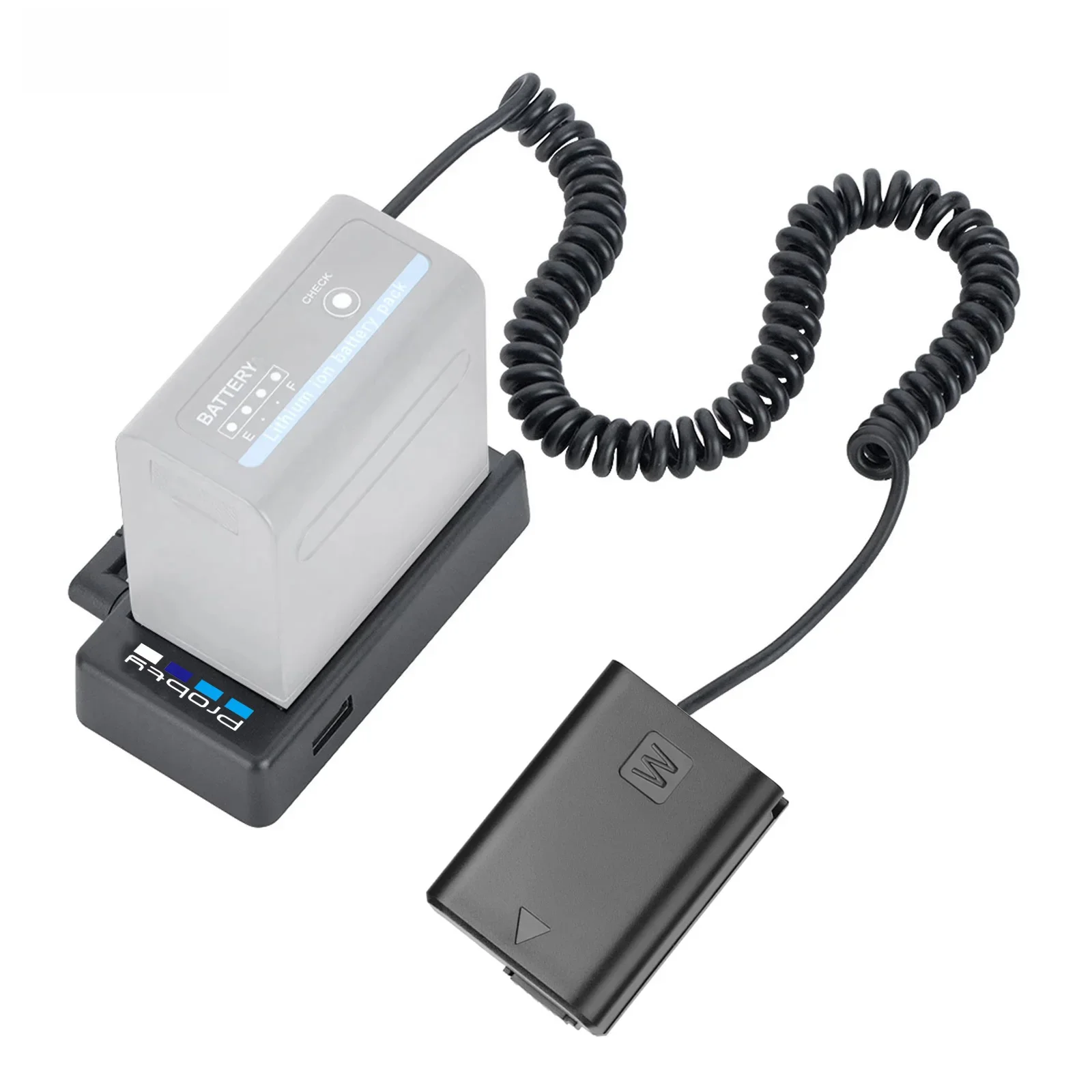 NP-FW50 atrapa baterii z płytą adaptera baterii NP-F dla Sony ZV-E10 A7M2 A7II A7S A7R A7RII A6000 A6300 A6400 A6500 — zdjęcie produktu 7