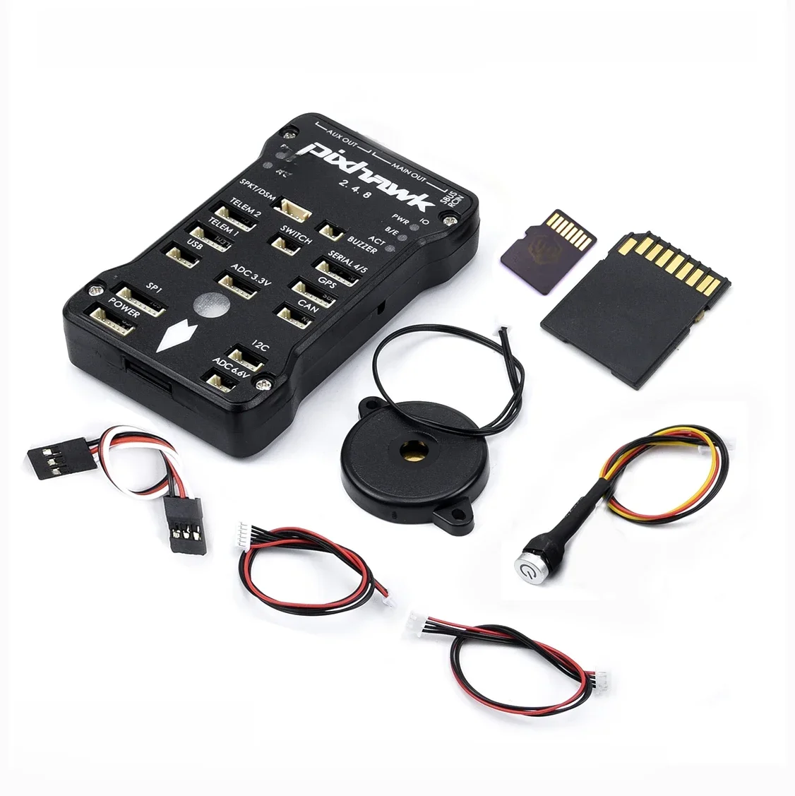 PX4 PIX Pixhawk 2.4.8 32-bitowy FC / M8N GPS / moduł telemetryczny / wyłącznik bezpieczeństwa / brzęczyk / RGB I2C 4G SD OSD / OLED — zdjęcie 2