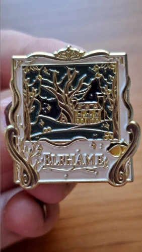 Fantasy Novels Letters ELFHAME Fairy Tale Scene Enamel Metal Pins Brooch Badge Jewelry Gift for Fans of Literary Works photo review