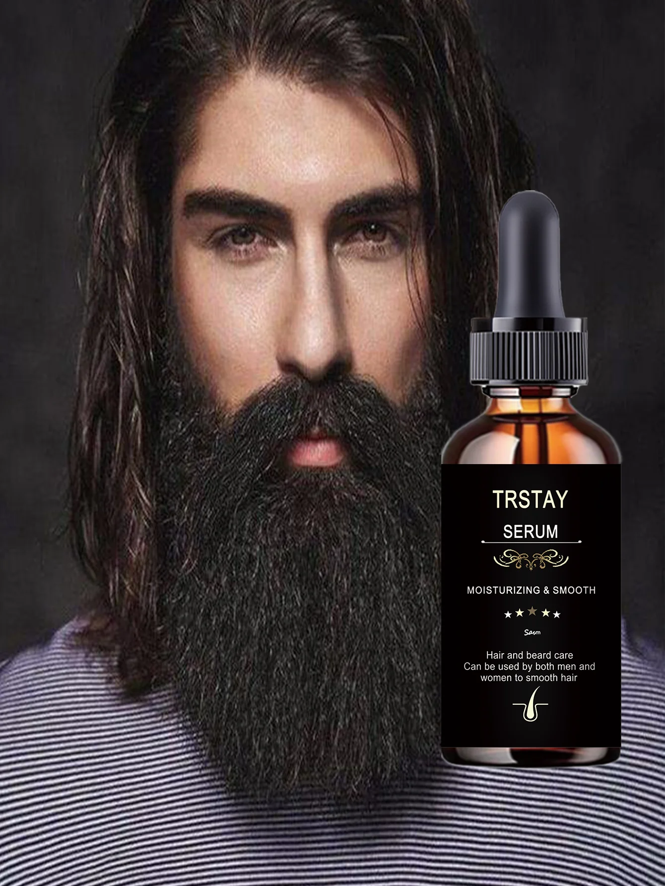 Beard Knot Terminator Oil Powerful Smooth Care Instantly Transforms Messy Hair Into Comfortable Fit Nourishes Strong Beard Growt - Image 2