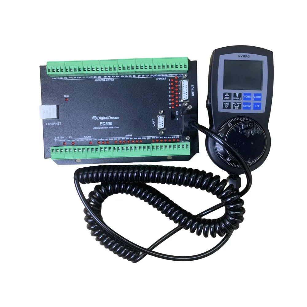 Imagem -05 - Eixos Cnc Controlador de Movimento Ec500 460khz Fresadora Cartão de Controle de Movimento com Mpg & Display Digital Mach3-ethernet