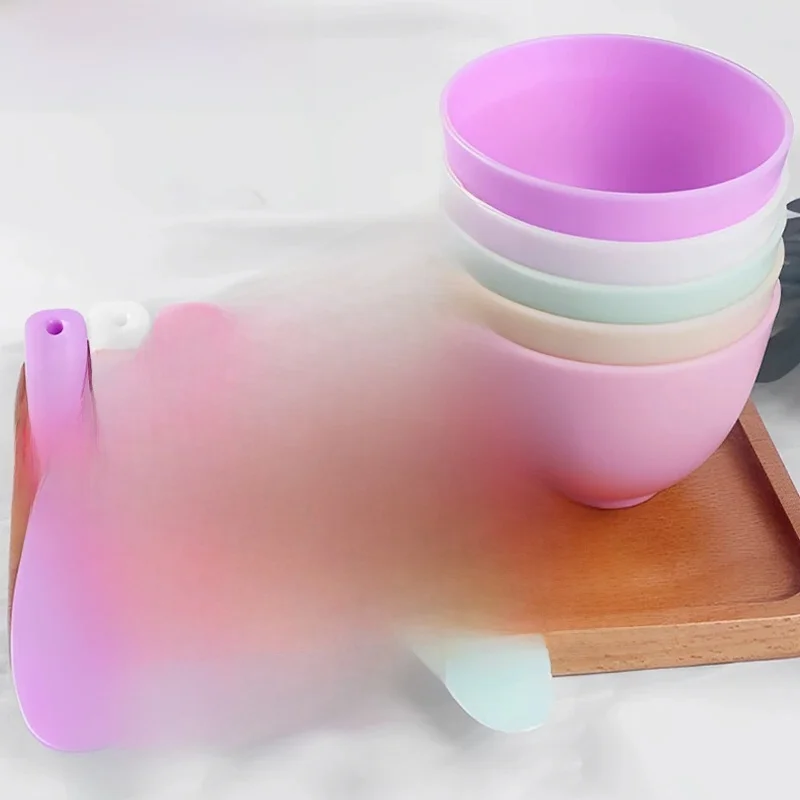 Silikon-Gesichtsmasken-Set mit Schüssel, Spatel und Pinsel für DIY-Hautpflege und Schönheitssalon