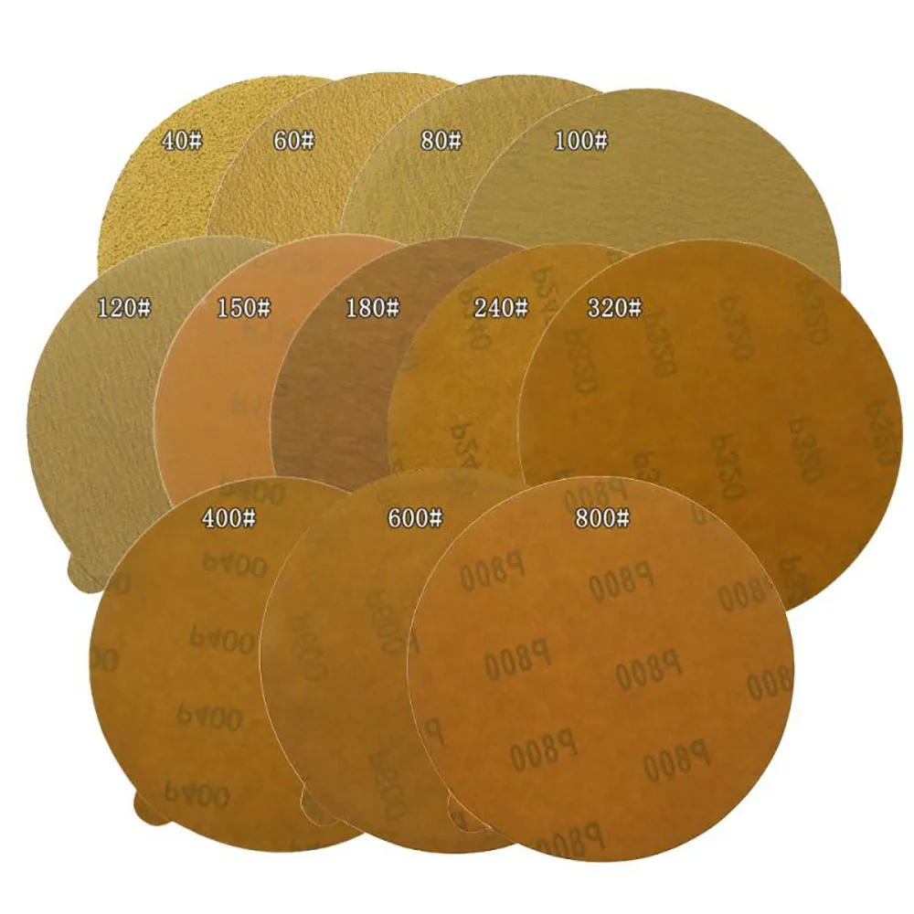 Amplas cakram amplas kering bulat 6 inci 150mm ampelas berperekat 40 800