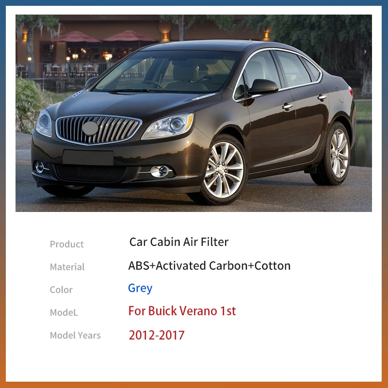 For Buick Verano 1st 2012~2017 2013 2014 Car Accessories Car Pollen Cabin Air Filter Includes Activated Carbon Transit Filter