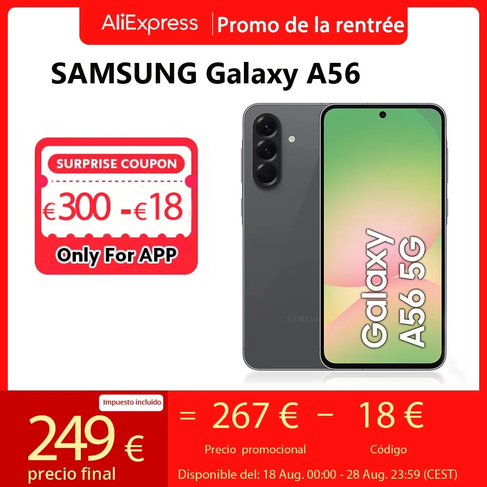 Nuovo Samsung Galaxy A56 5G Smartphone Exynos 1580 6.7 Super AMOLED 120Hz Display 50MP fotocamera 5000mAh batteria cellulare