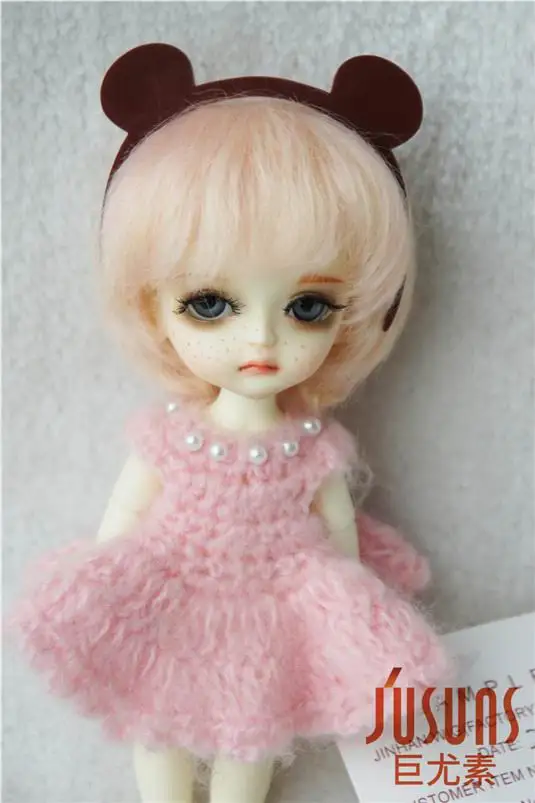 JD293 1/8 1/6 1/4 1/3 Cute BJD Mohair Wigs OB11 YOSD MSD SD Blythe Hair Size 5-6inch to 9-10inch Wig Cheap Doll Accessories