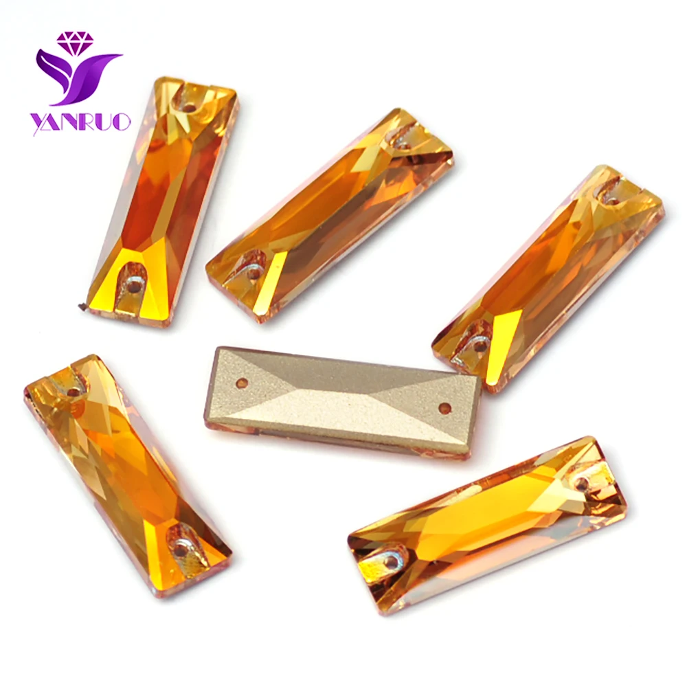 YANRUO 3255 Cosmic Baguette Alle Farben Aufnähsteine Glas-Strasssteine für Trikotkleider, zum Aufnähen von Strasssteinen für Kleidung – Detail 14