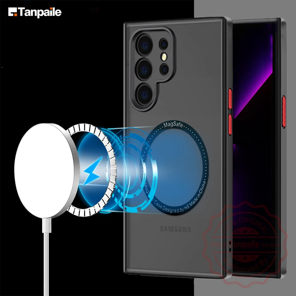 Tanpaile Ultra thin Magnetic Matte Case For Samsung S23 S22 S21 S20 Ultra S10 Plus S20 FE S20FE S22Ultra S10 lite S10e S10 E