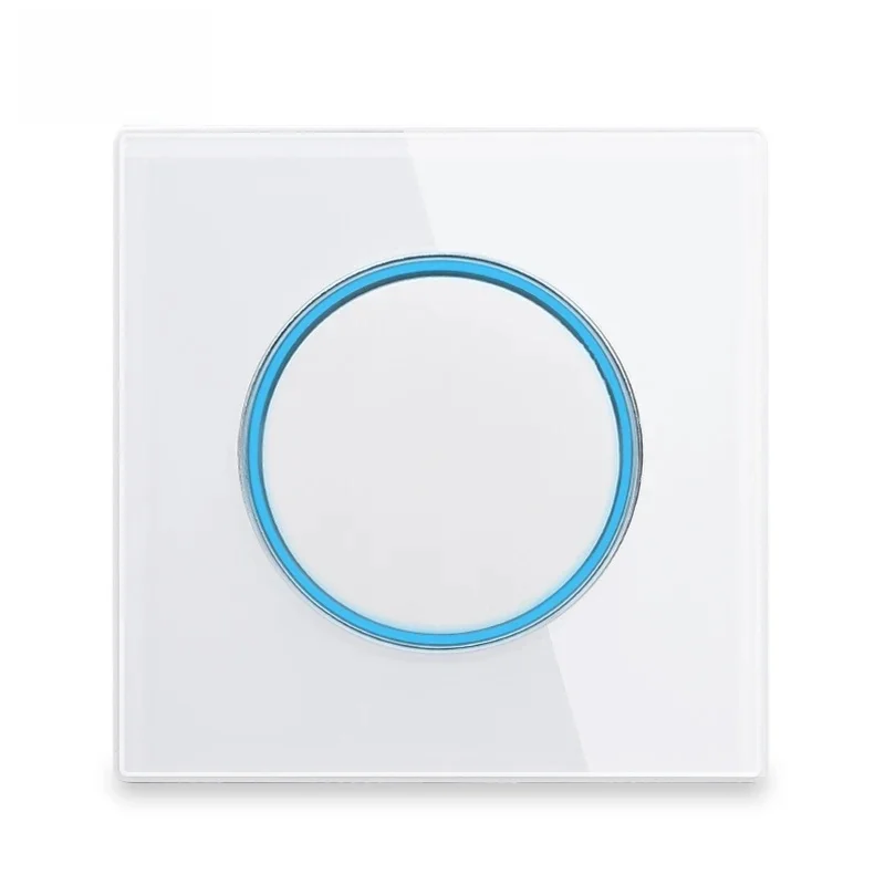 COSWALL 1/2/3/4 Gang 1/2 voies marche/arrêt interrupteur d'éclairage mural grande ouverture rétro-éclairage LED blanc