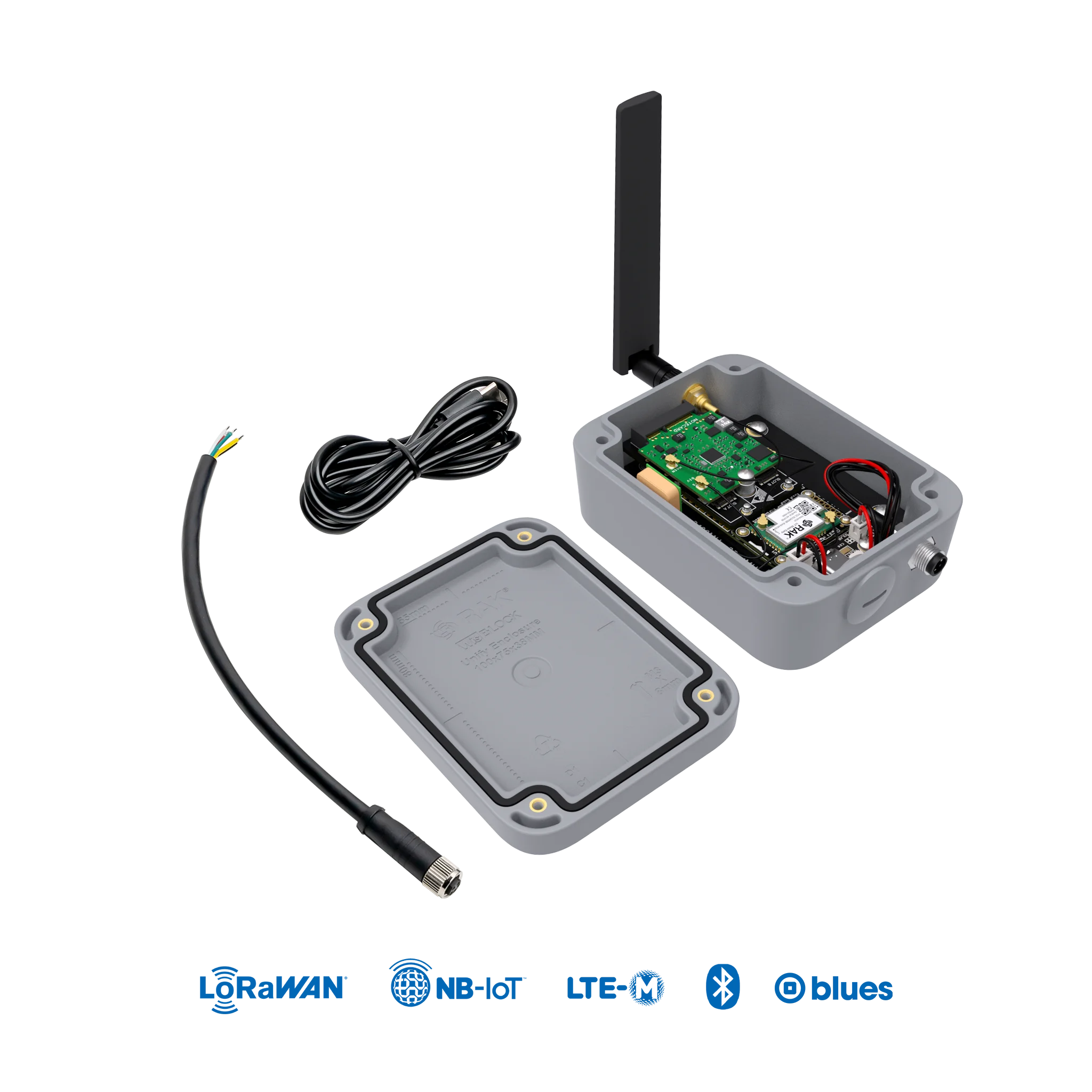 Blues.ONE - جهاز LTE-M NB-IoT GSM LoRaWAN يعتمد على nRF52840، SX1262 وBles.IO Notecard. متوافق مع اردوينو | راك10714
