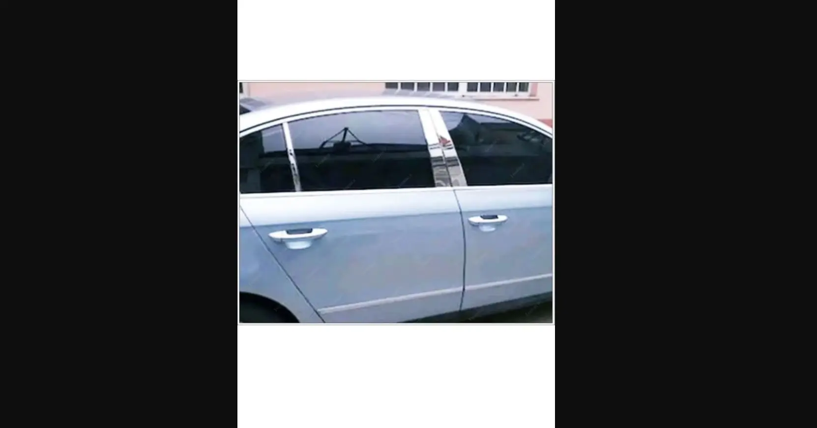 For Vw Volkswagen Passat B6 Compatible Chrome Door Post 6 Pcs. Between 2005-2011 Stainless Steel - Chromium Styling Sill Trim