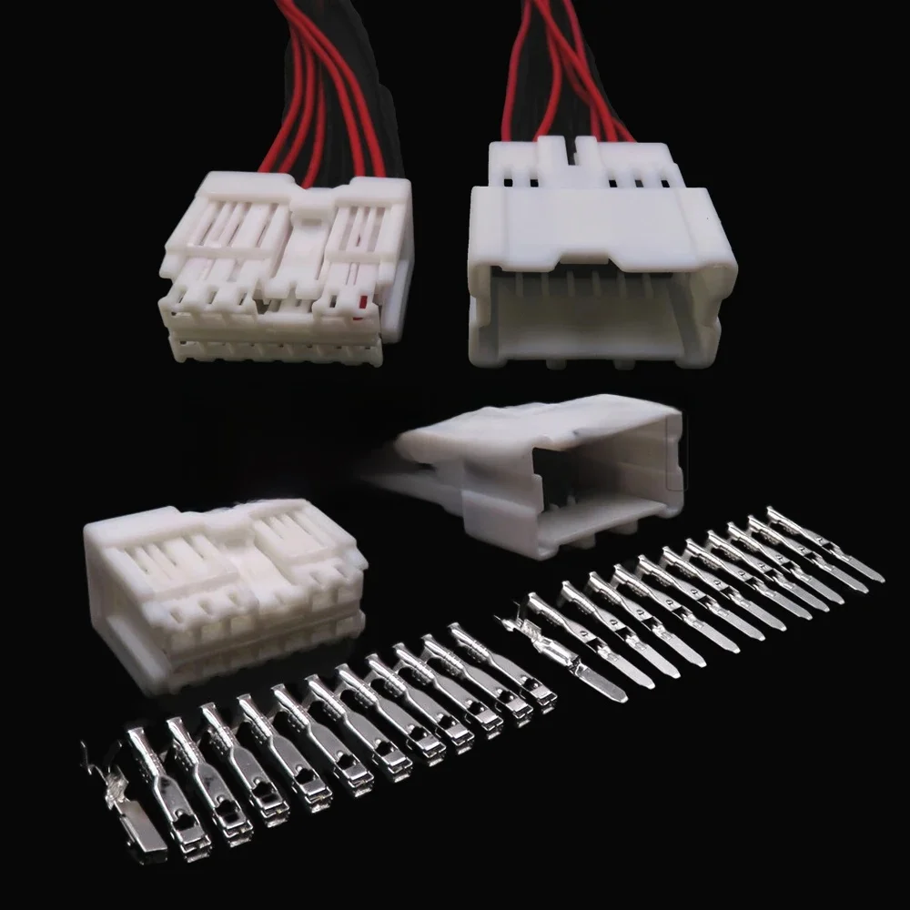 Connecteur blanc de voiture de démarreur 12 voies, câble de levage de fenêtre automatique, prise non scellée, 1674122-1, 6098-6980, 1674119-1, 6098-6954, 1 jeu