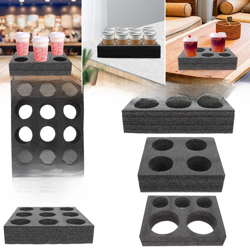 Porte-gobelet, plateau à boissons, plateaux à café à emporter, supports de livraison de boissons jetables, prise d'emballage, transport de boissons