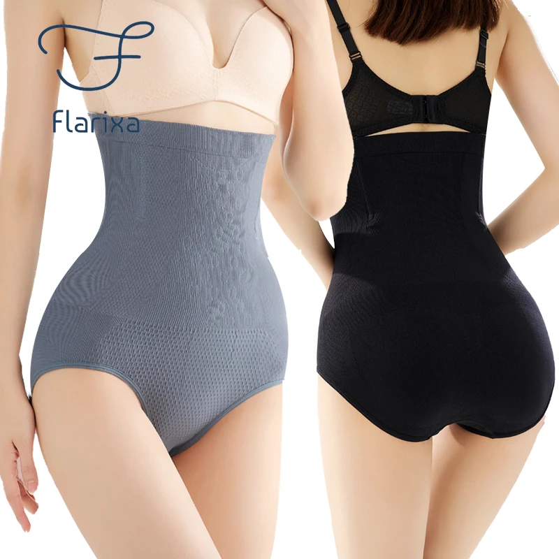 

Flarixa High Waist Seamless Flat Belly Women's Panties Briefs Butt Lifter Tummy Control Underwear Postpartum Body Shaper Pants