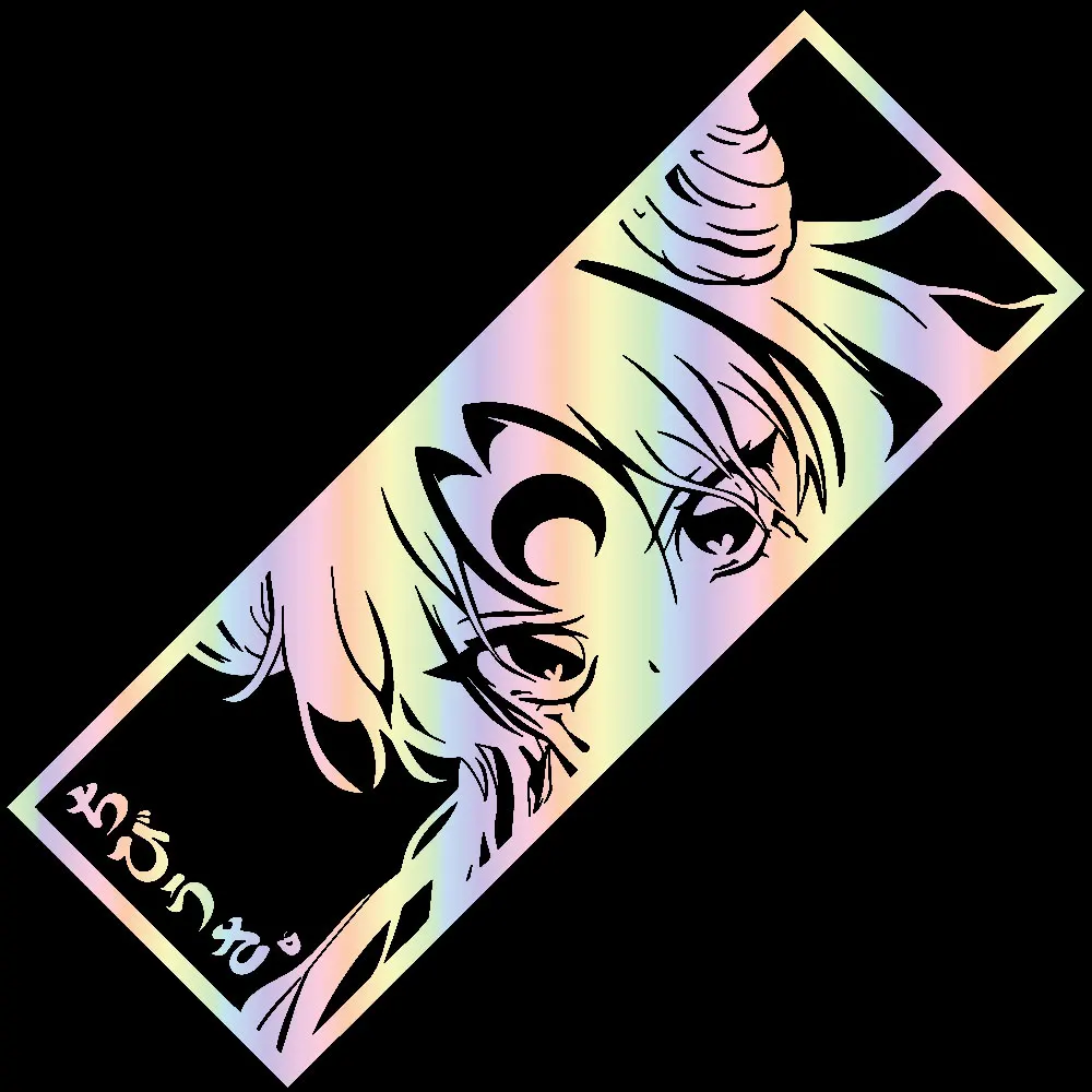 Czarna dama |   Sailor Moon |   Chibiusa Naklejka samochodowa Anime Dekoracja okna PVC Części samochodowe Naklejki laserowe Piękna dziewczyna Naklejka winylowa