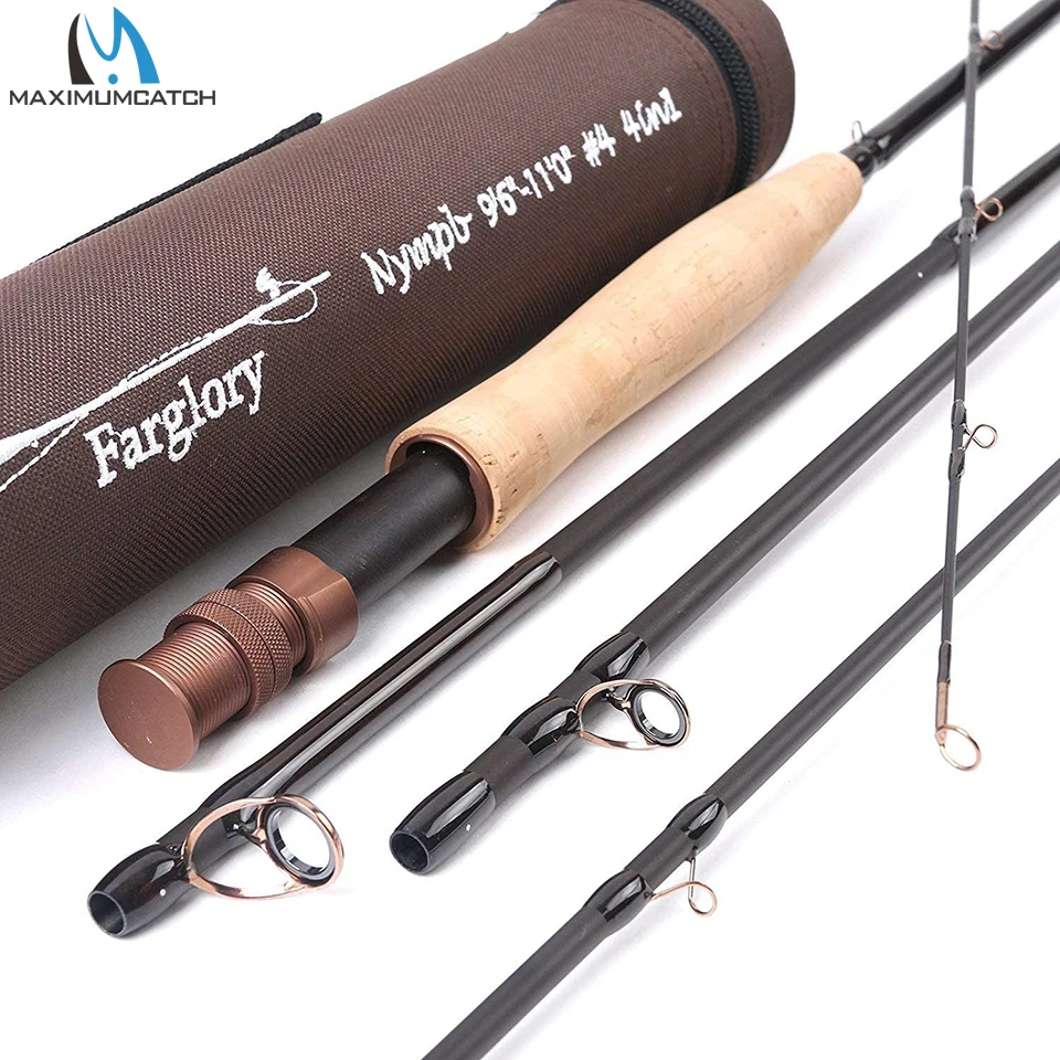 Maximumcatch Farglory 9-11FT 3WT/4WT/5WT 4-5Sec Średnio szybka wędka muchowa nimfa z dodatkową sekcją przedłużającą Wędka muchowa