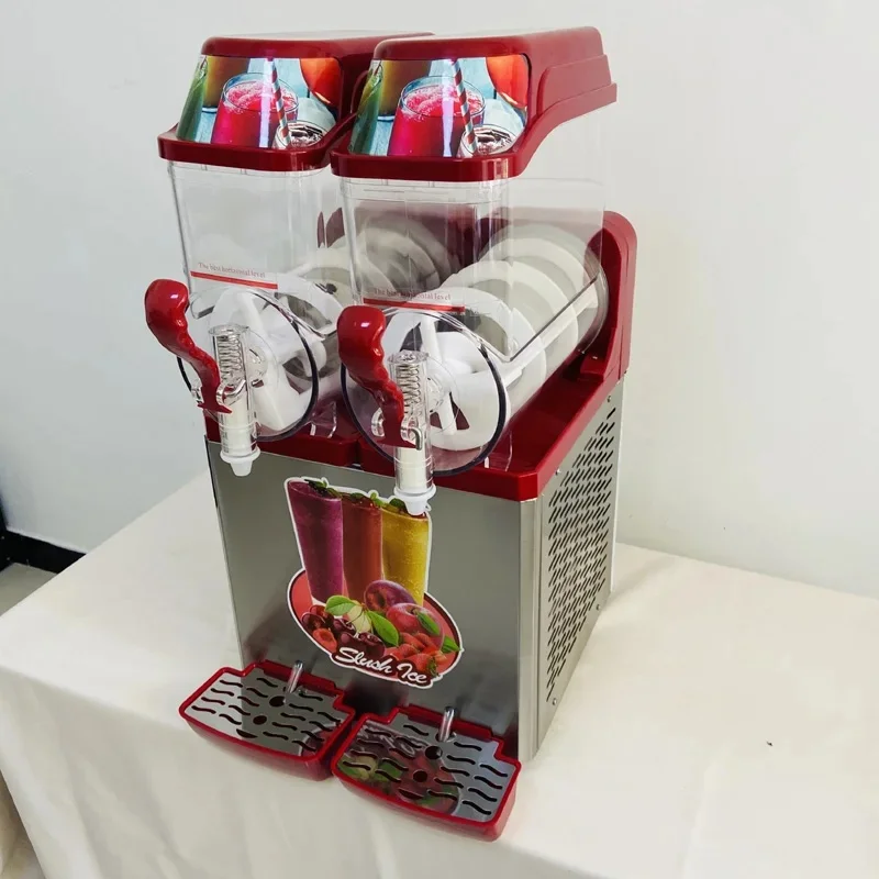 Drink Shop Bar Equipment Milk Tea Shop Bar Equipment Double Cylinder Snow Mud Machine