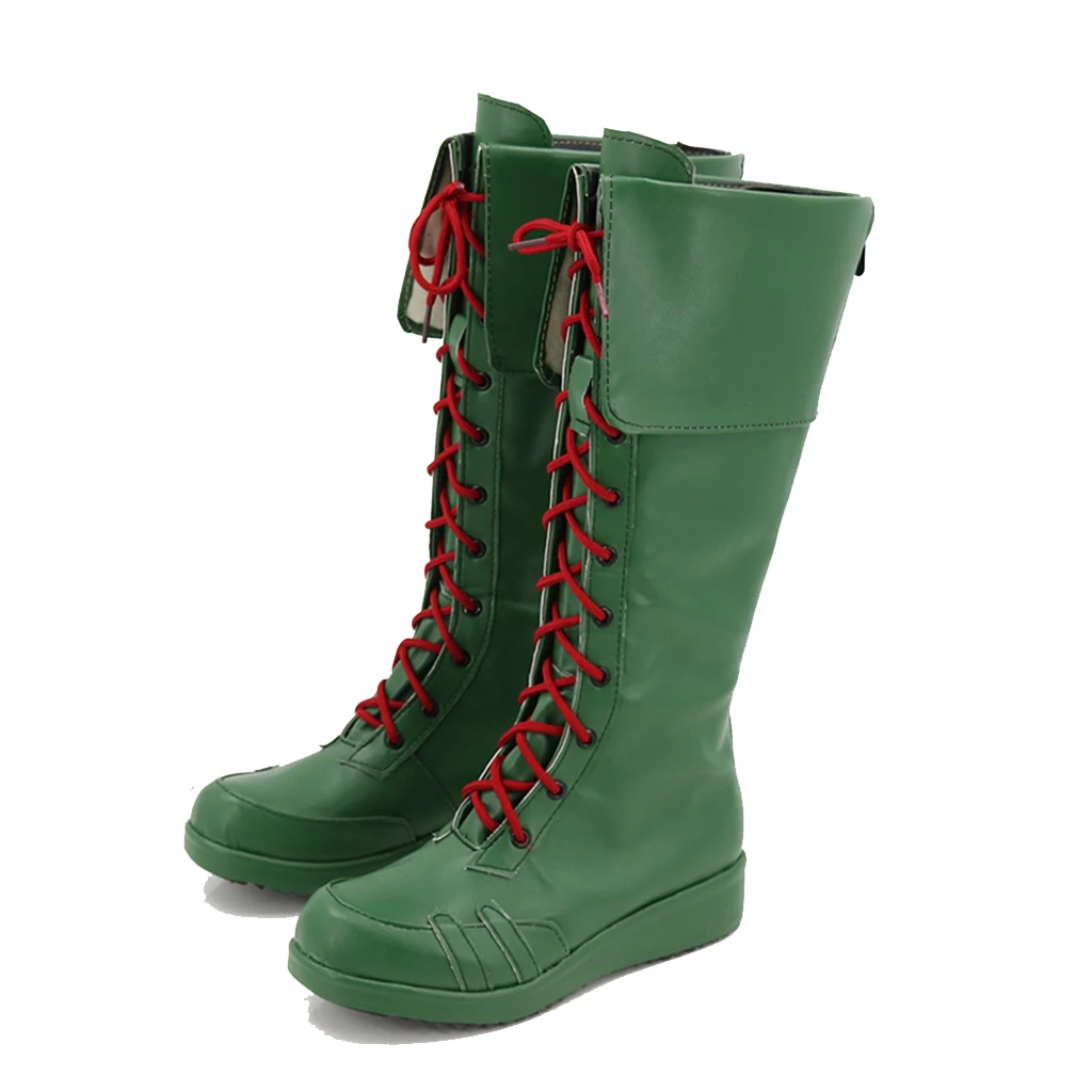 CostumeBuy Damian Mr Wayne Boots Cosplay Superhero Robin Shoes Green Boots Halloween Accessories Custom Made