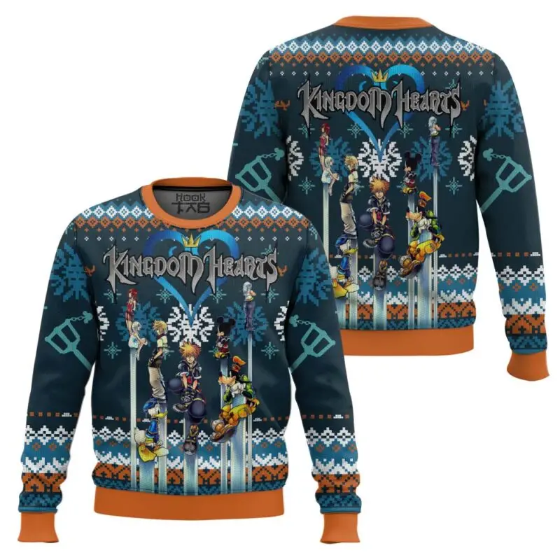 เสื้อคริสต์มาสลาย Kingdom Hearts สไตล์ตลกๆ สำหรับงานปาร์ตี้วันหยุด ให้ความอบอุ่น สบาย ใส่ได้ทั้งผู้ชายและผู้หญิง ของขวัญคริสต์มาส 2026