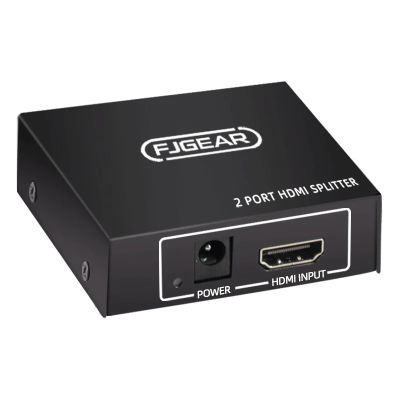 4K HDMI Splitter 1 in 2 out Duplicate Display Amplifier HDMI Video Distributor 1 Source to 2 Display for Loptop PC TV Monitor