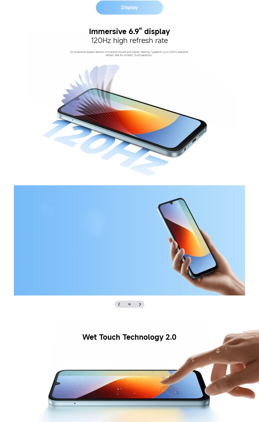 Xiaomi REDMI A7 Pro 4G Smartphone, 6.9" HD+ 120Hz Display, 6300mAh Large Battery, 15W Fast Charging, 13MP Main Camera