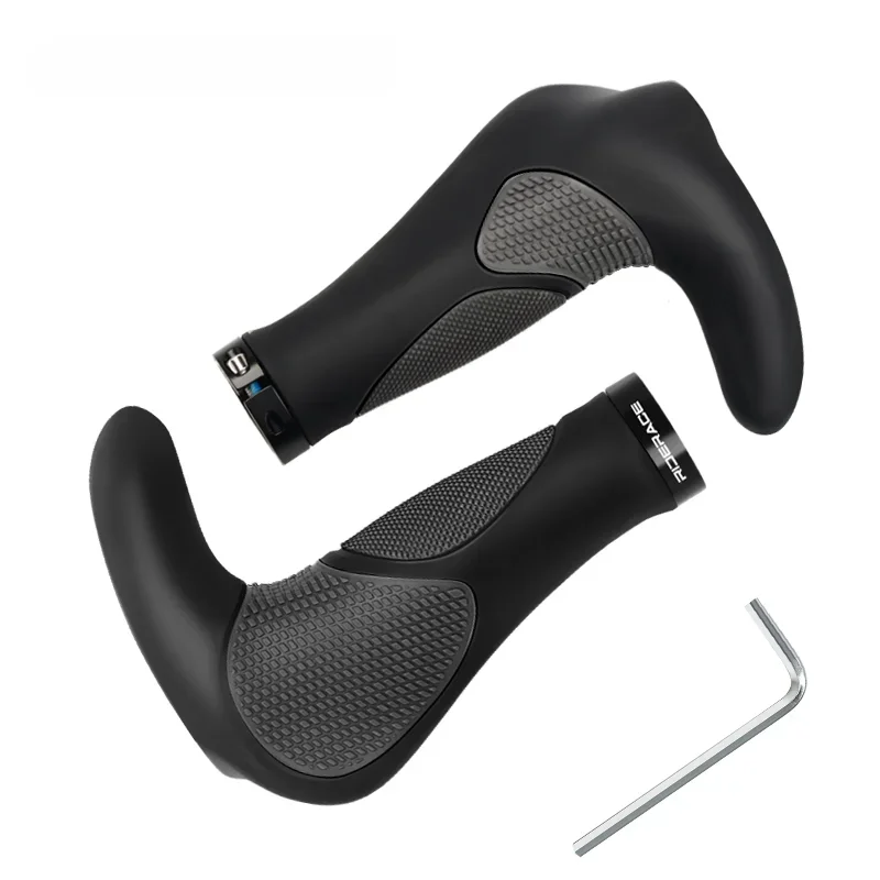 AliExpress riderace Bicycle Grips Comfy TPR Rubber MTB Cycling Ergonomic Soft Lock Mountain Bike Handlebar Casing Sheath Shock Absorption Hand Grips