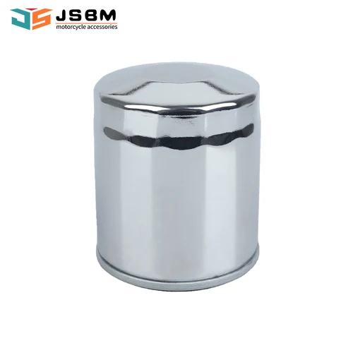 Imagen 2 del producto Filtro de aceite cromado para motor de motocicleta JSBM para Harley-Davidson Twin Cam 1999-2017 M8 Milwaukee Eight 2017-2018 63798-99