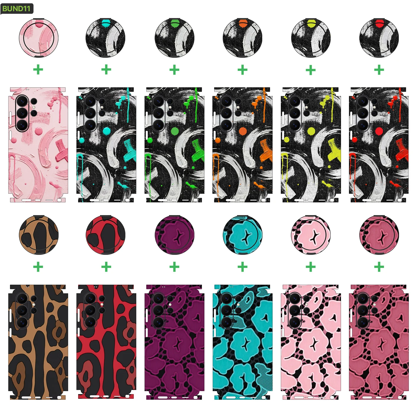 skin for samsung s26 ultra/s25/s24/s23 - Vinyl Sticker For Samsung S26 Ultra - Protect full wrap skinBundle011 By Nexa Skins