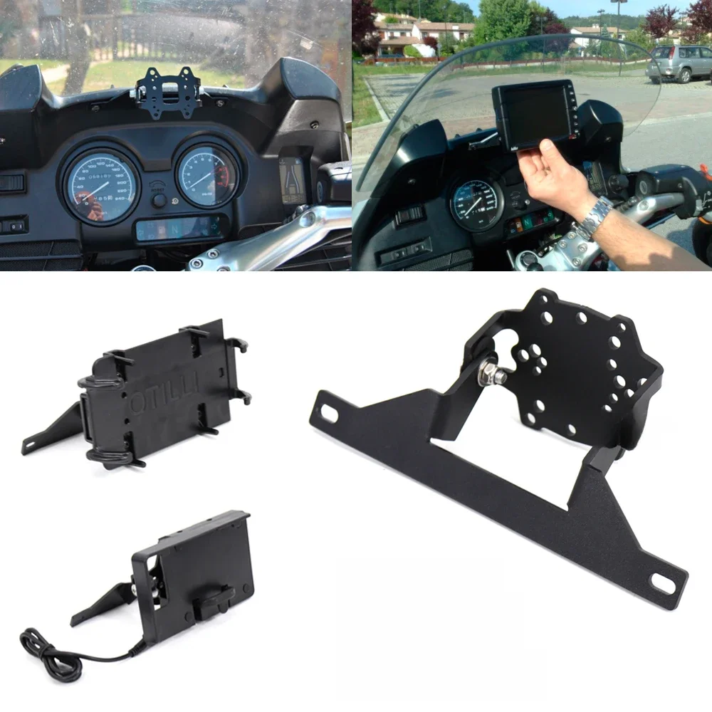 NEUE Motorrad Telefon Ständer Halter GPS Halterung Handy Halter USB FÜR BMW R 850/1150 RT R1150RT