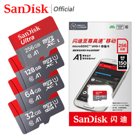 Sandisk Ultra Micro SD 128GB 32GB U1 A1 Class 10 64GB 256GB Micro SD Card SD/TF Flash Card Memory Card 512G microSD For PhonePC