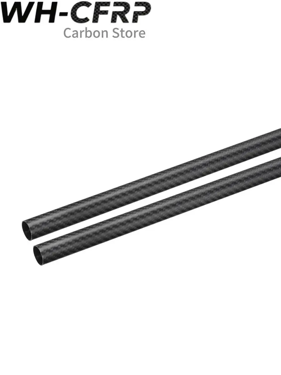 2pcs 3k Carbon Fiber Tube L X 500MM OD 10mm 11mm 12mm 13mm 14mm 15mm 16mm 17mm 18mm 19mm 20mm  with 100% full carbon, Japan 3k