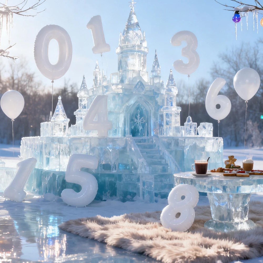 

23" White Foil Number Balloons Mylar Helium Balloon for Anniversary Birthday Party Graduations Celebration Decorations Supplies