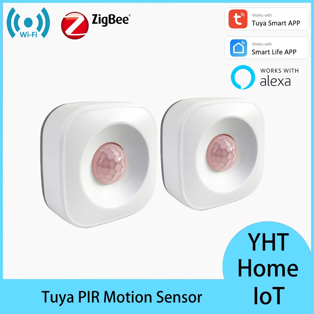 

Tuya Smart ZigBee WIFI PIR Датчик движения человека Детектор движения Сигнализация Smart Life Приложение Беспроводная система домашней автоматизации Alexa