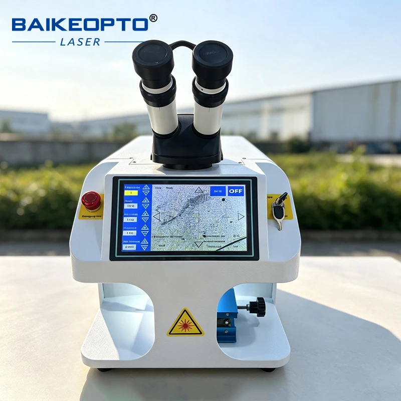 BK-JW100A Desktop Jewelry Laser Spot Welder Binocular Microscope Intelligent Touch Screen Welding Equipment