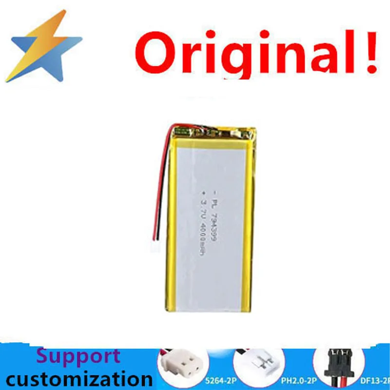 Acheter plus sera pas cher 794399 3.7 V 4000 mAh stockage d'énergie Mobile batterie au Lithium grande capacité batterie externe nouvelle pleine capacité