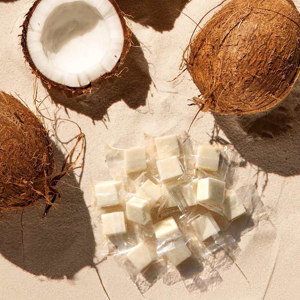 Salty Life Sweet Coconut Flavored Jelly 1kg/Large Capacity Tropical Fruit Jelly Coconut snack Climb Camping♣